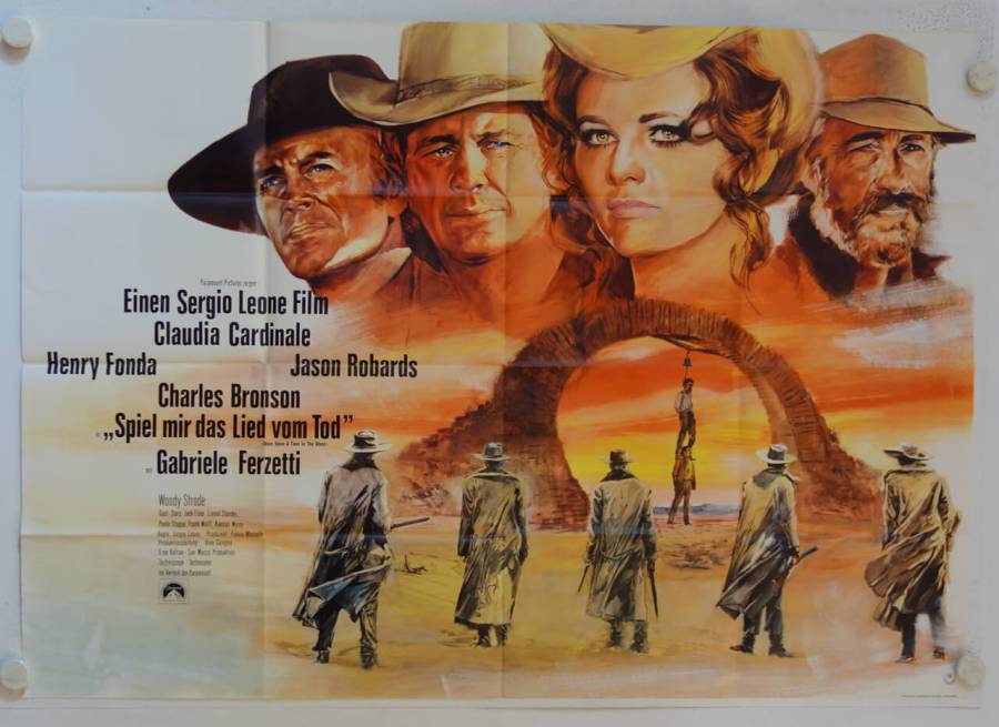 Once upon a Time in the West original release german doublepanel movie poster